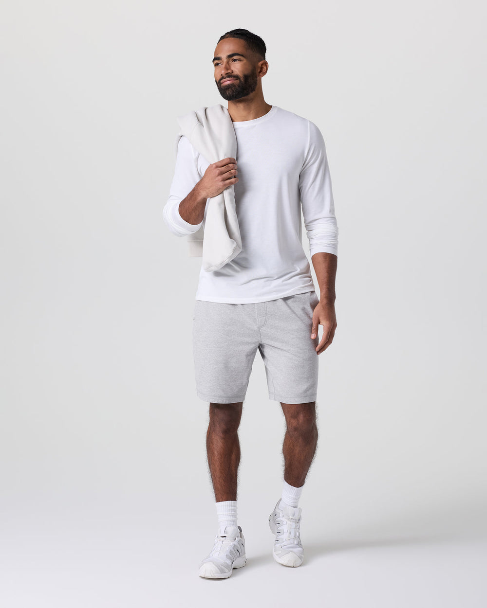 Coronado Short 8" Light Heather Grey | Vuori Clothing