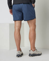 Banks Short 5" Azure Linen Texture | Vuori On sale