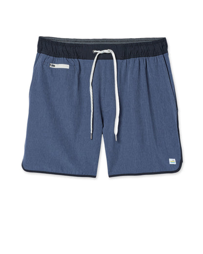Banks Short 5" Azure Linen Texture | Vuori On sale