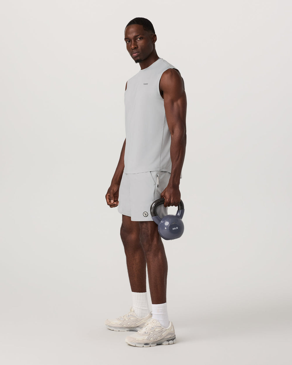 Maverick Volley Short Lined Men's Sky Grey Swim Shorts | Vuori For sale