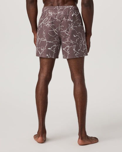 Maverick Volley Short Lined Men's Huckleberry Shorts | Vuori Outlet