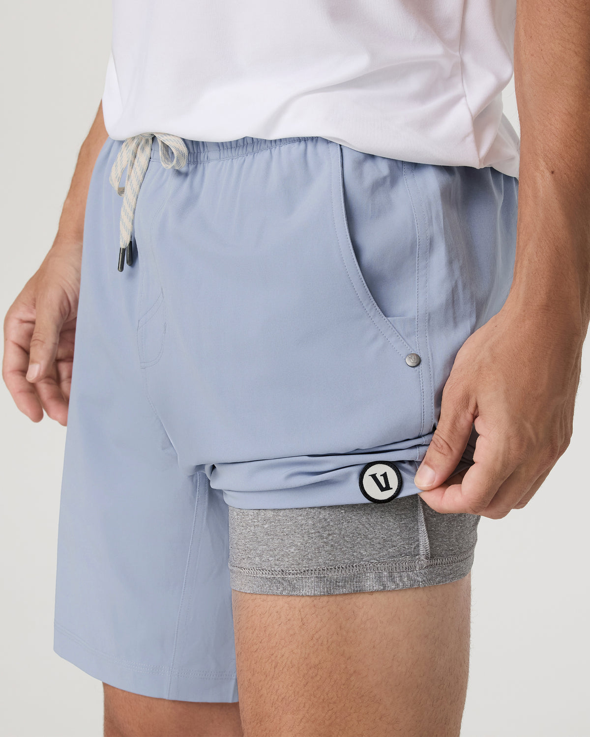 Kore Short Lined 9" Men's Blue Dusk Athletic Fit Shorts | Vuori Clothing