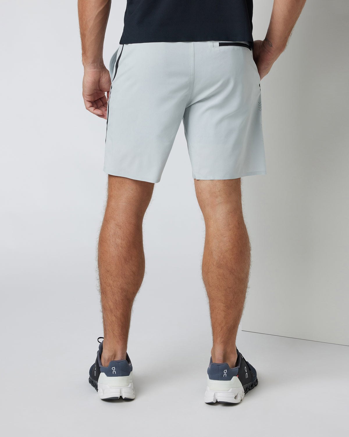 Domain Performance Short Sky Grey Workout Shorts | Vuori