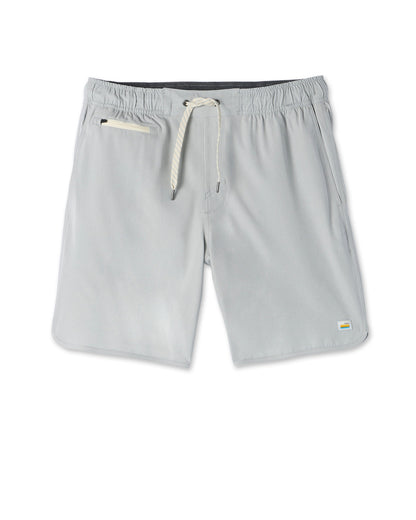 Banks Short Sky Grey Linen Texture Active Shorts | Vuori Online