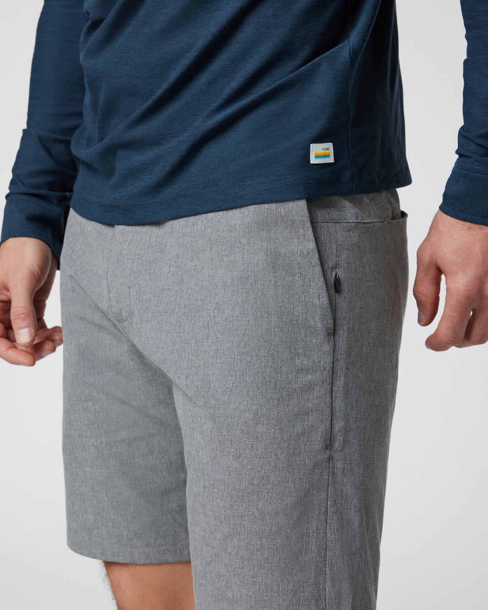 Aim Short Men's Concrete Tailored Shorts | Vuori Clothing