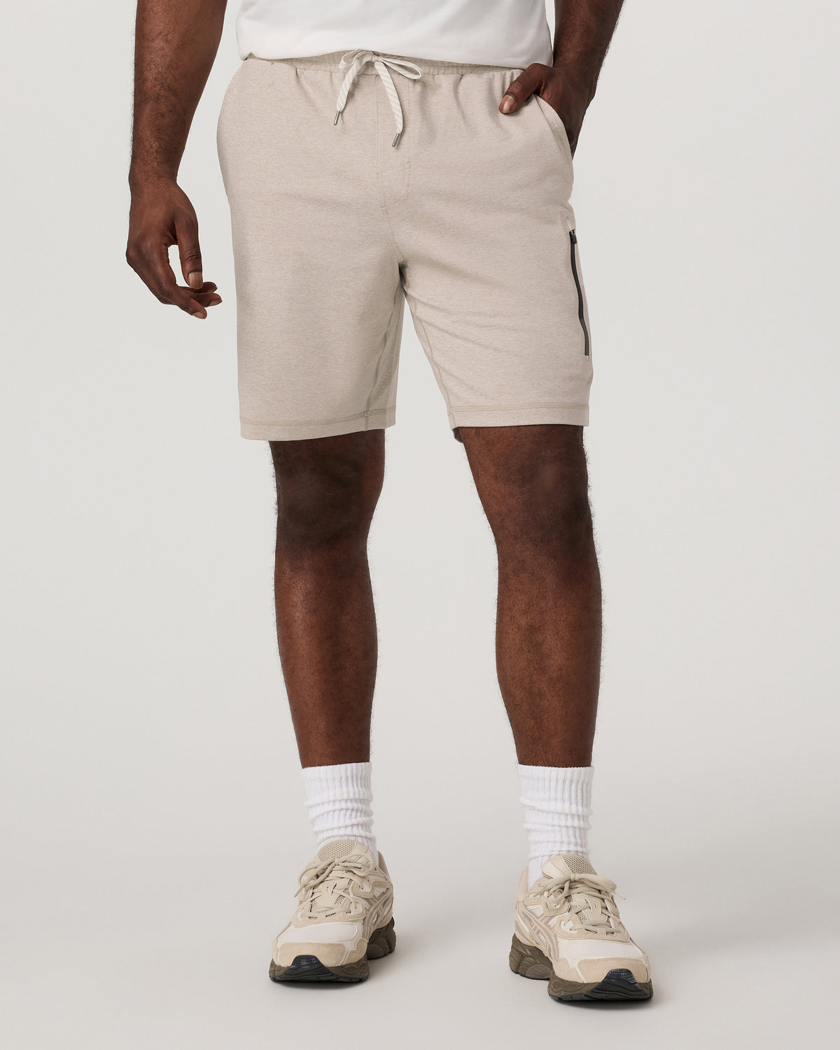 Sunday Performance Short 8" Men's Toast Heather Shorts | Vuori