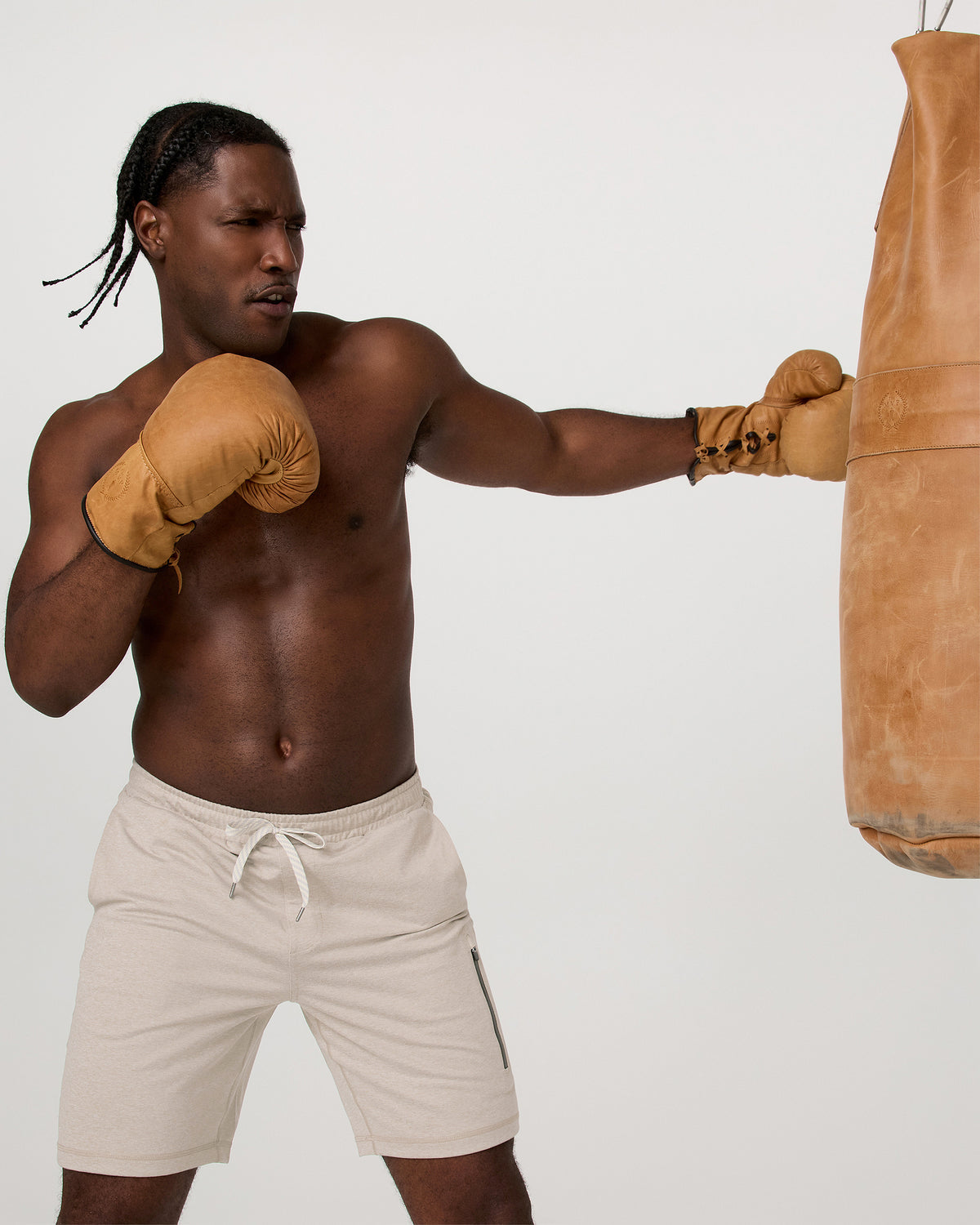 Sunday Performance Short 8" Men's Toast Heather Shorts | Vuori