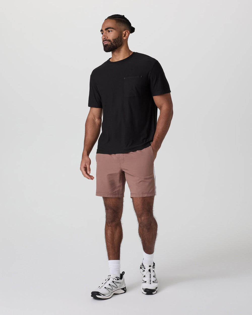 Kore Short X2 Lined Classic Fit 7" Sedona Brown/Salt/Amethyst Grey | Vuori On sale