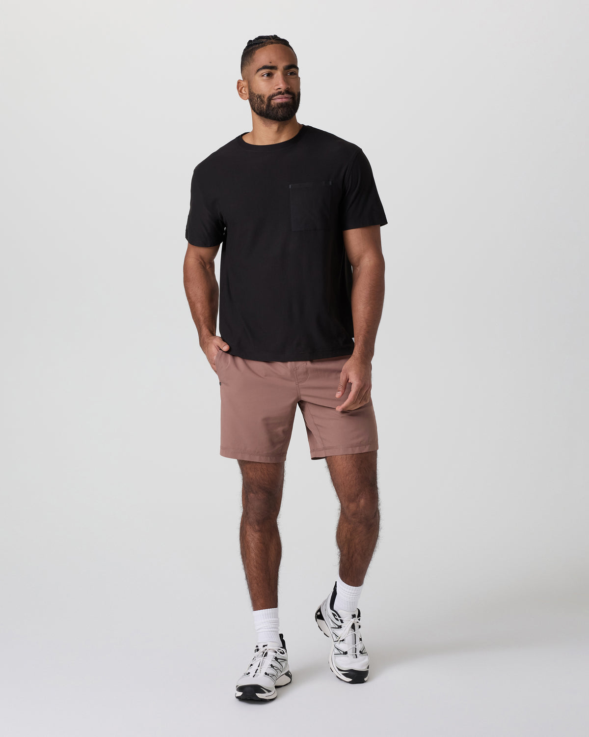 Kore Short X2 Lined Classic Fit 7" Sedona Brown/Salt/Amethyst Grey | Vuori On sale