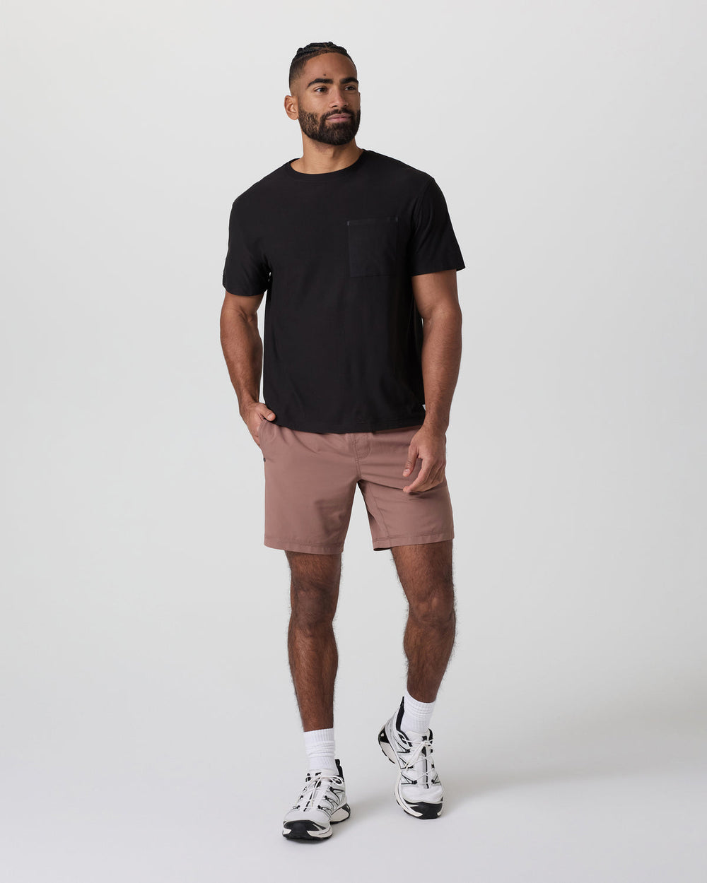 Kore Short X2 Lined Classic Fit 7" Sedona Brown/Salt/Amethyst Grey | Vuori On sale