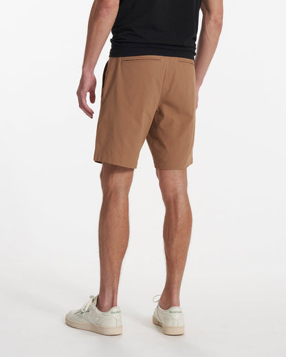 Meta Short Camel Brown Relaxed Fit Chino Shorts | Vuori US