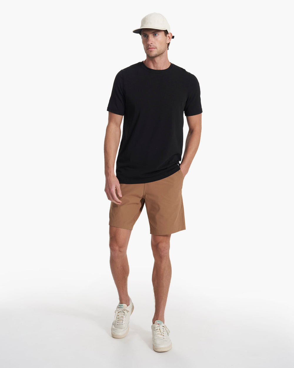 Meta Short Camel Brown Relaxed Fit Chino Shorts | Vuori US