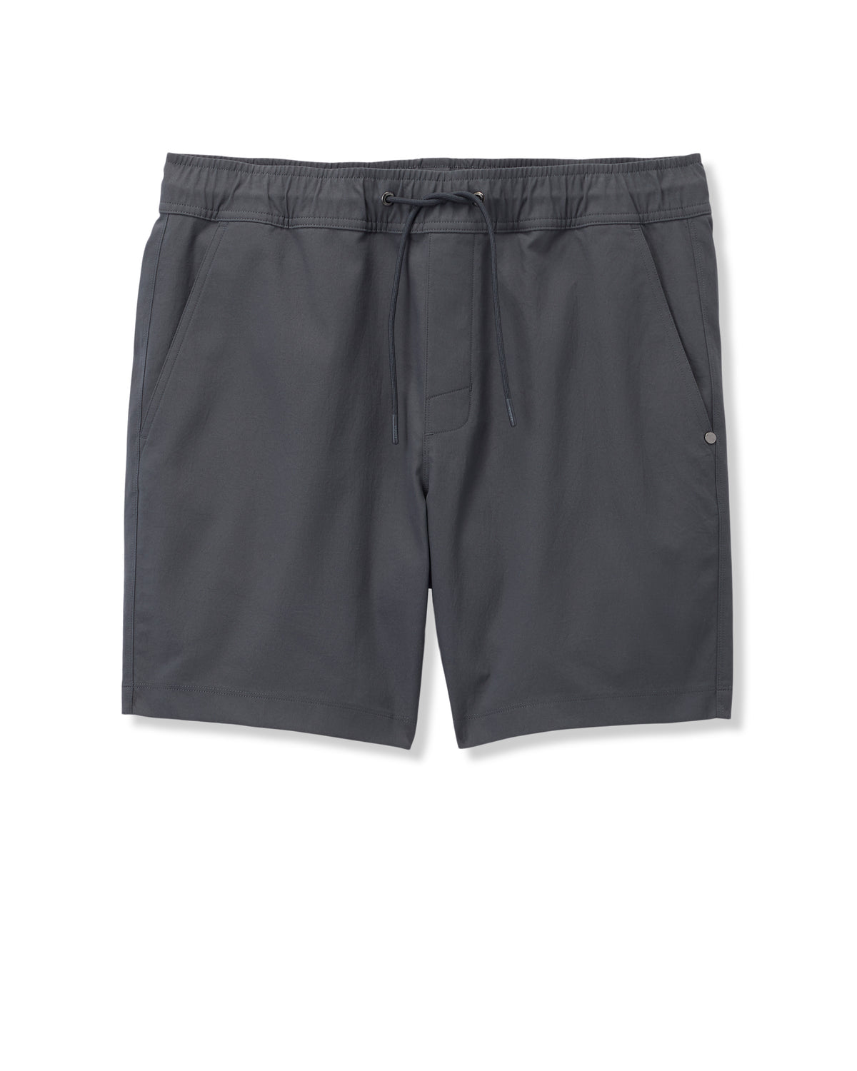 Cascade Crinkle Elastic Waist Short Classic Fit 8" Charcoal | Vuori US