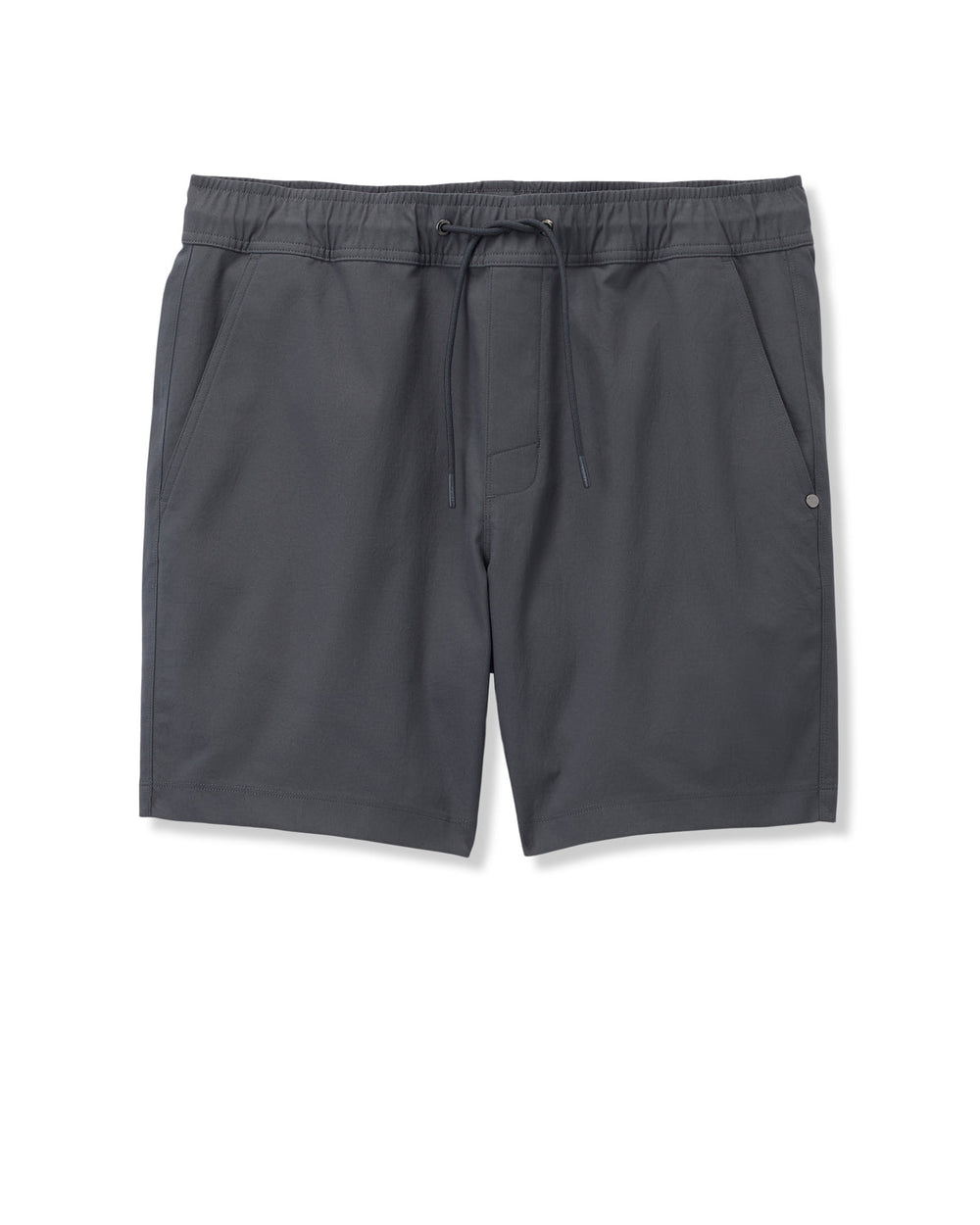 Cascade Crinkle Elastic Waist Short Classic Fit 8" Charcoal | Vuori US