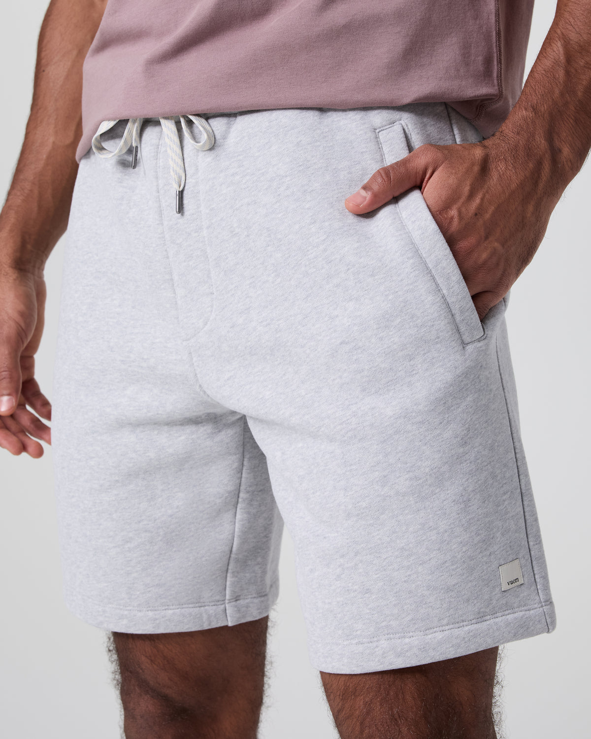 Seaside Short Classic Fit 8" Light Heather Grey | Vuori Clothing