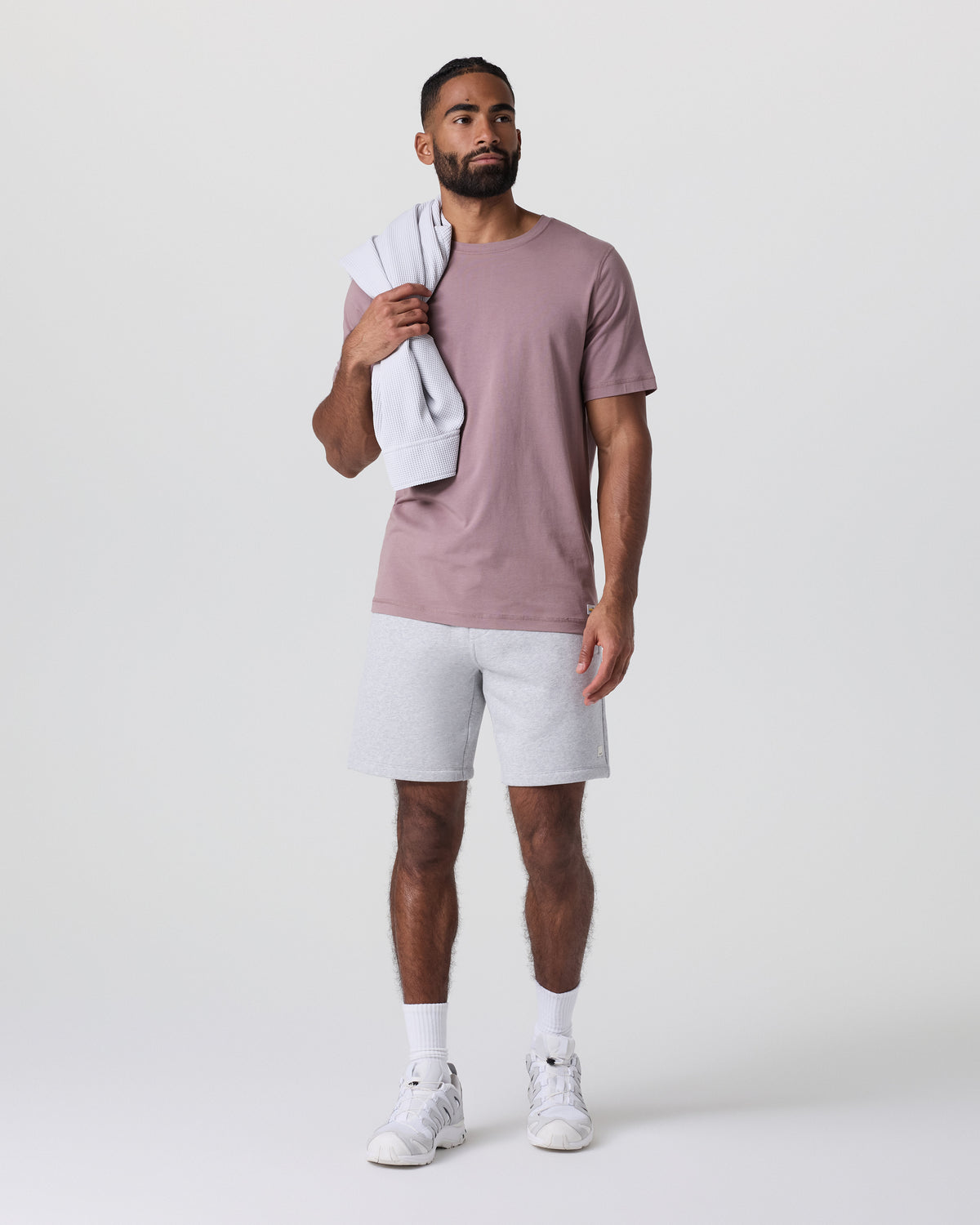 Seaside Short Classic Fit 8" Light Heather Grey | Vuori Clothing