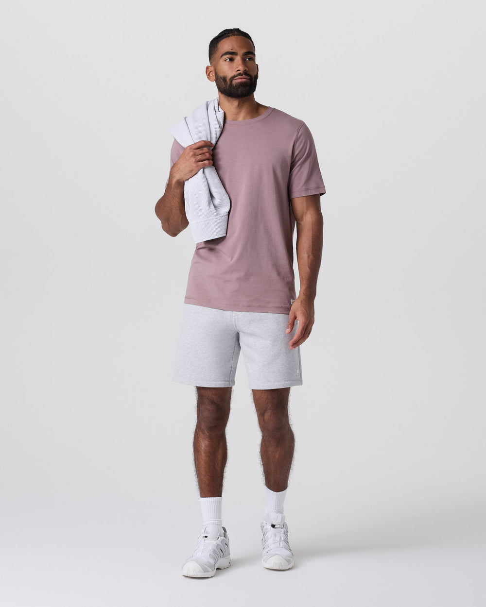 Seaside Short Classic Fit 8" Light Heather Grey | Vuori Clothing