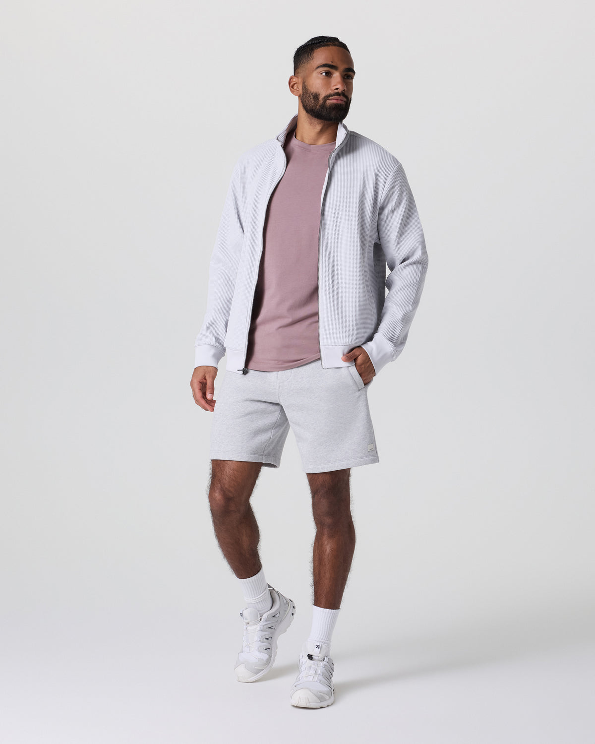Seaside Short Classic Fit 8" Light Heather Grey | Vuori Clothing