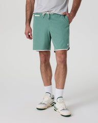 Banks Short Hedge Green Linen Texture | Vuori Discount