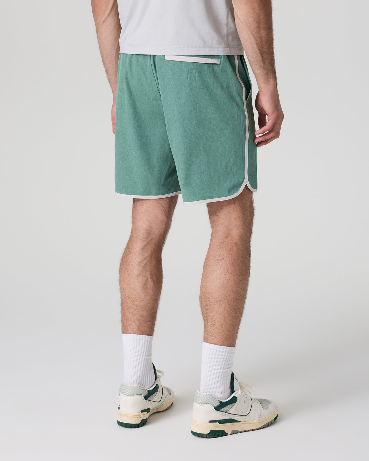Banks Short Hedge Green Linen Texture | Vuori Discount