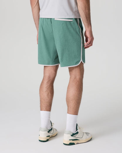 Banks Short Hedge Green Linen Texture | Vuori Discount