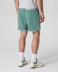 Banks Short Hedge Green Linen Texture | Vuori Discount