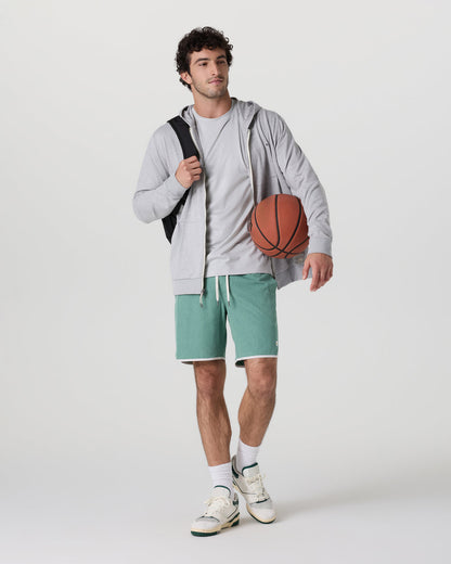 Banks Short Hedge Green Linen Texture | Vuori Discount