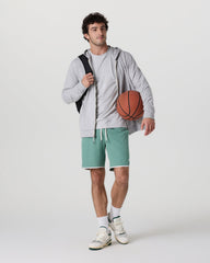 Banks Short Hedge Green Linen Texture | Vuori Discount