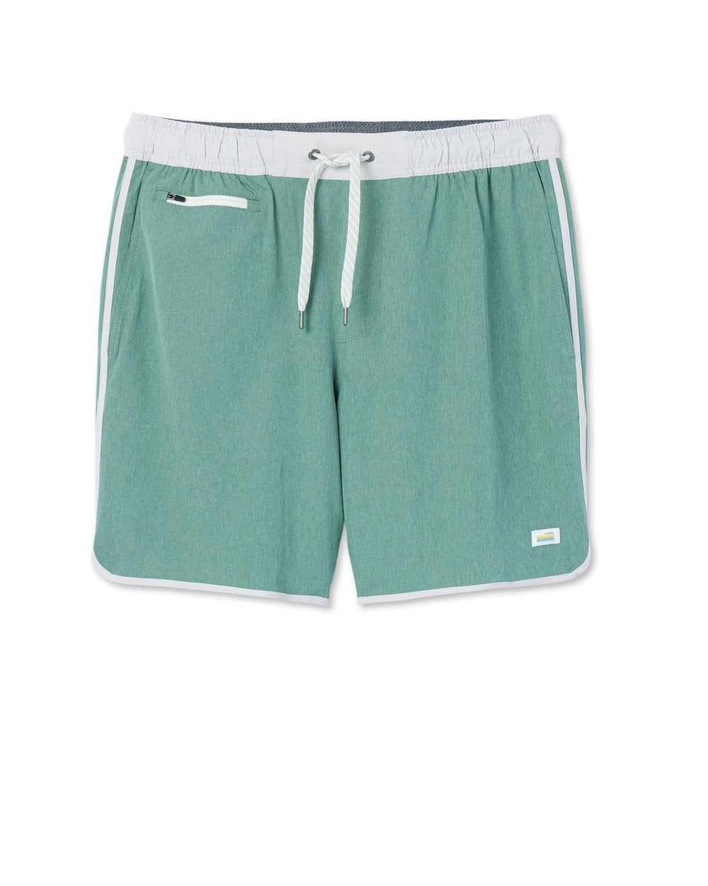 Banks Short Hedge Green Linen Texture | Vuori Discount