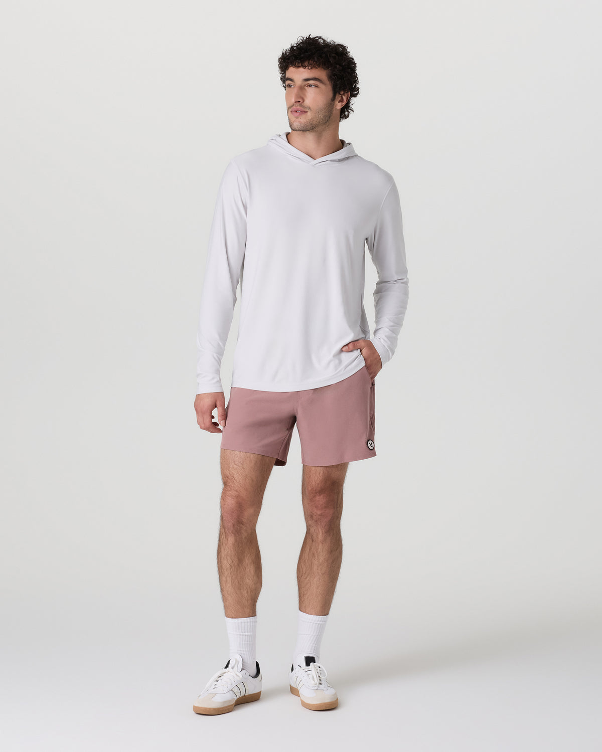 Maverick Volley Short Men's Zion Rose Hybrid Shorts | Vuori US
