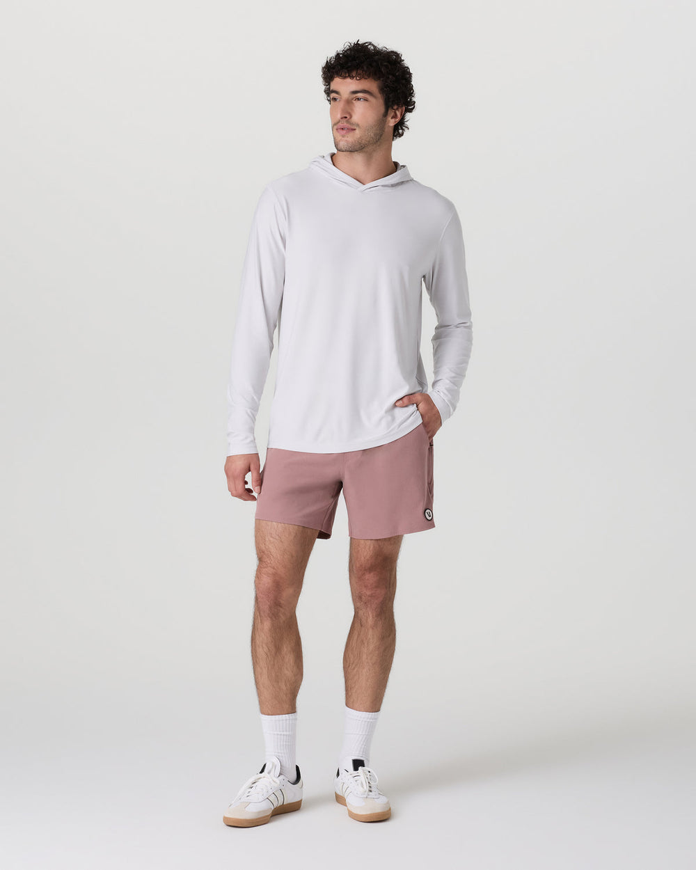 Maverick Volley Short Men's Zion Rose Hybrid Shorts | Vuori US