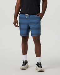 Kore Short Lined 7" Sea Gradient Stripe Athletic Shorts | Vuori