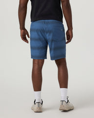 Kore Short Lined 7" Sea Gradient Stripe Athletic Shorts | Vuori