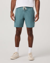 Banks Session Short Unlined 7" Bluegrass Linen Texture | Vuori Online