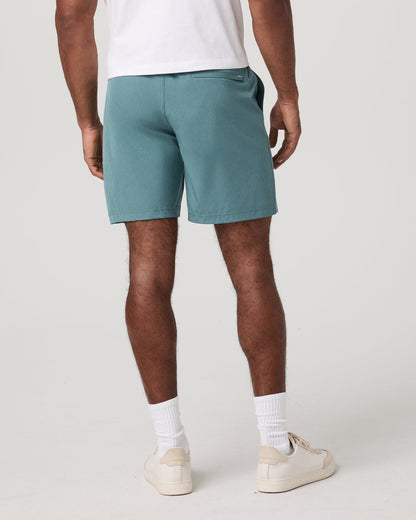 Banks Session Short Unlined 7" Bluegrass Linen Texture | Vuori Online