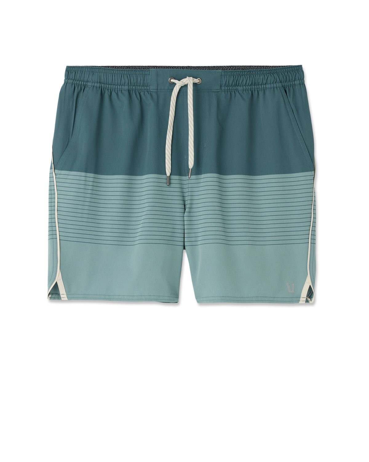 Trail Short 2.0 Light Deep Sea Stripe/Salt | Vuori For sale