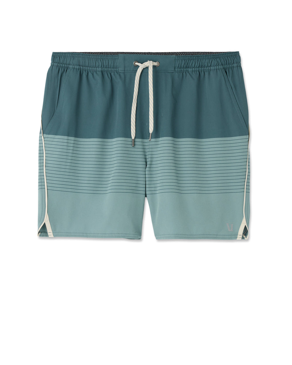Trail Short 2.0 Light Deep Sea Stripe/Salt | Vuori For sale