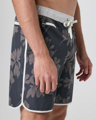 Banks Short Dark Pewter Plumeria Athletic Shorts | Vuori Clothing