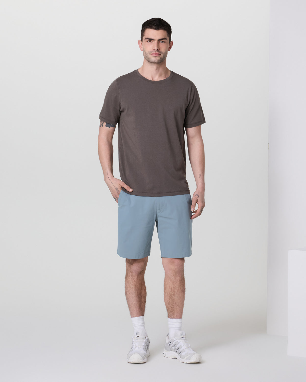 Meta Short 8" Dusty Blue Chino Shorts | Vuori On sale
