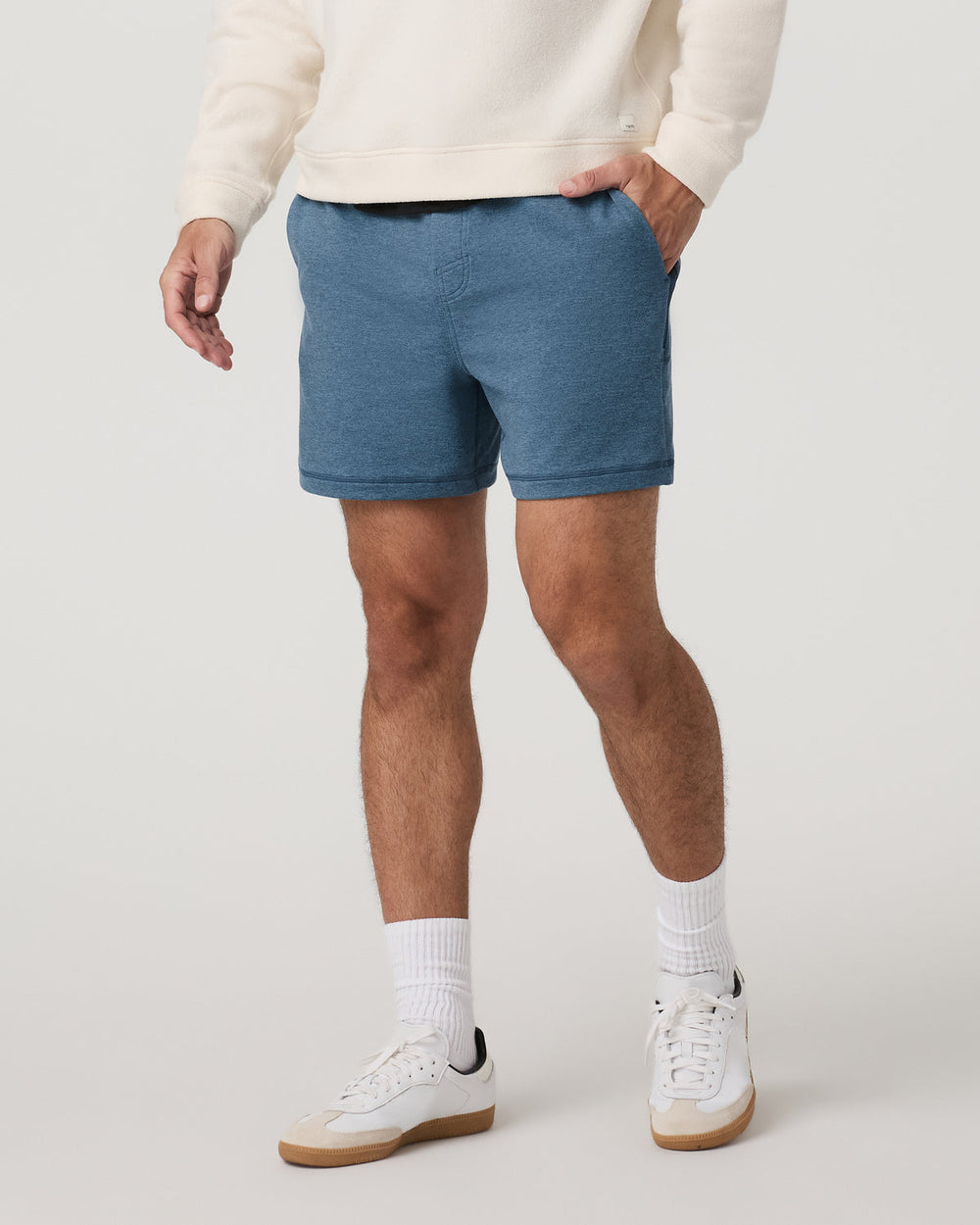 Coronado Short 5" Men's Pool Blue Heather Lounge Shorts | Vuori For sale