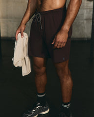 Grafton Short Lined 7" Men's Raisin Training Shorts | Vuori Outlet