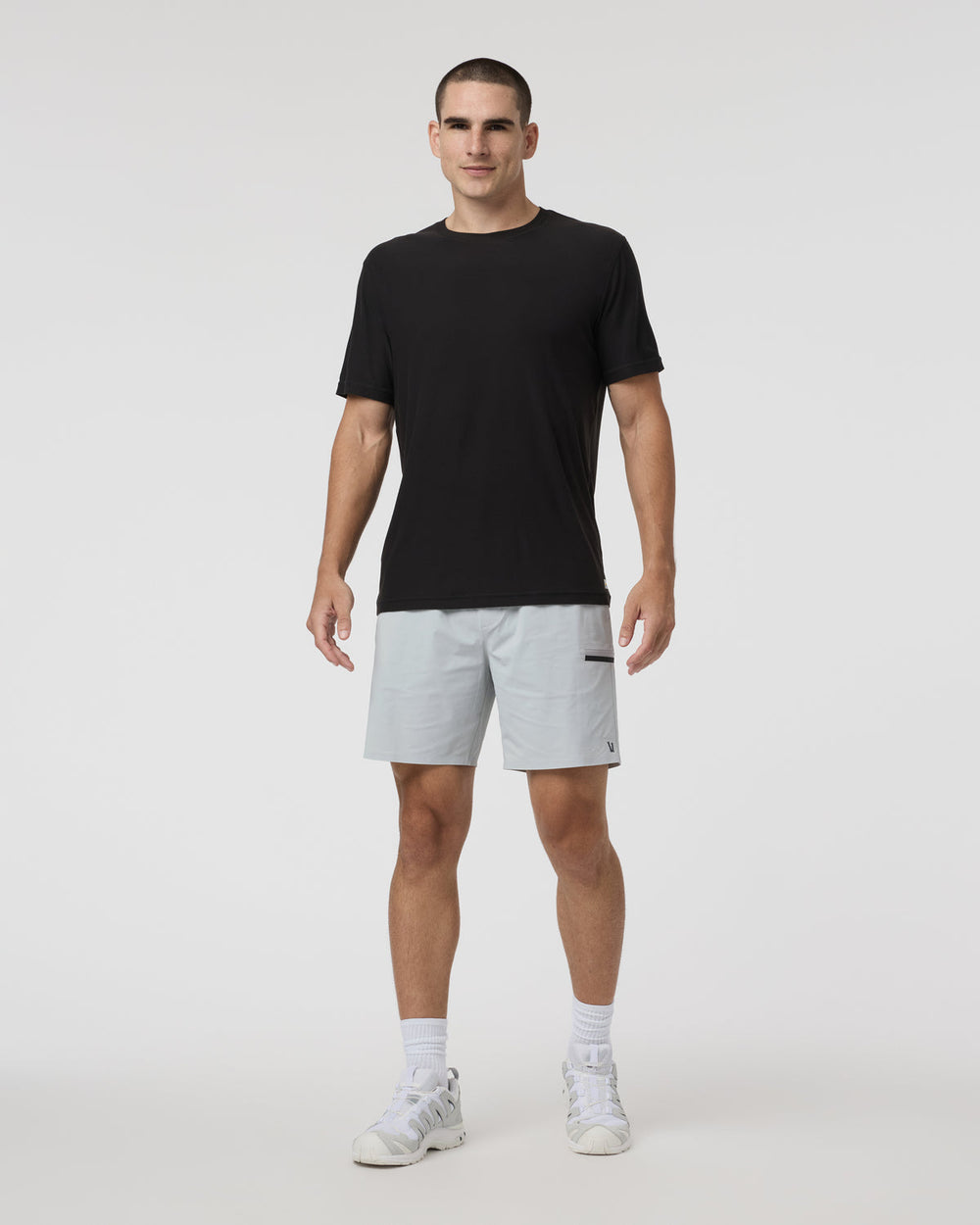 Grafton Short Lined Classic Fit 7" Sky Grey | Vuori Clothing