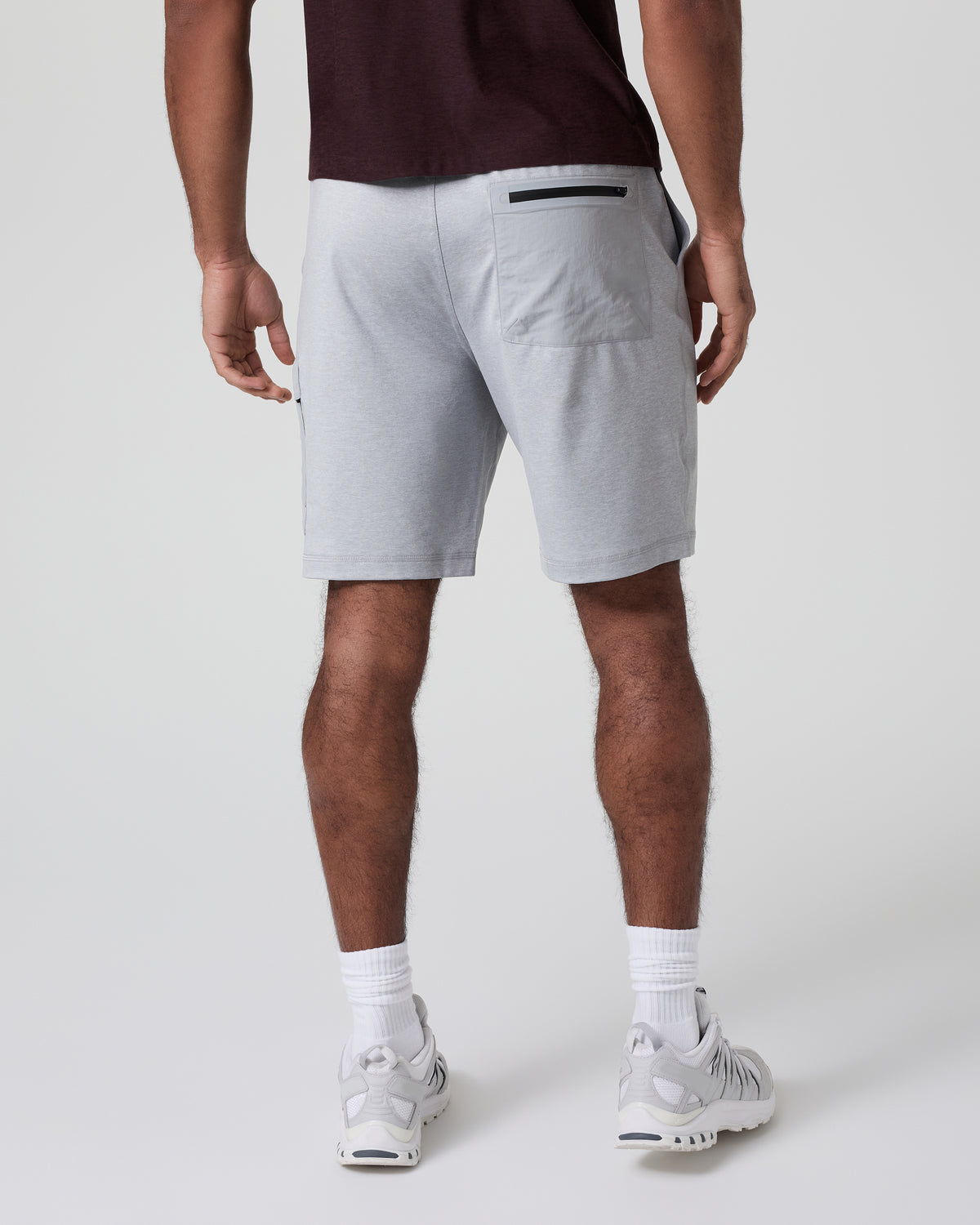 Sunday Performance Utility Short Classic Fit 8" Platinum Heather | Vuori