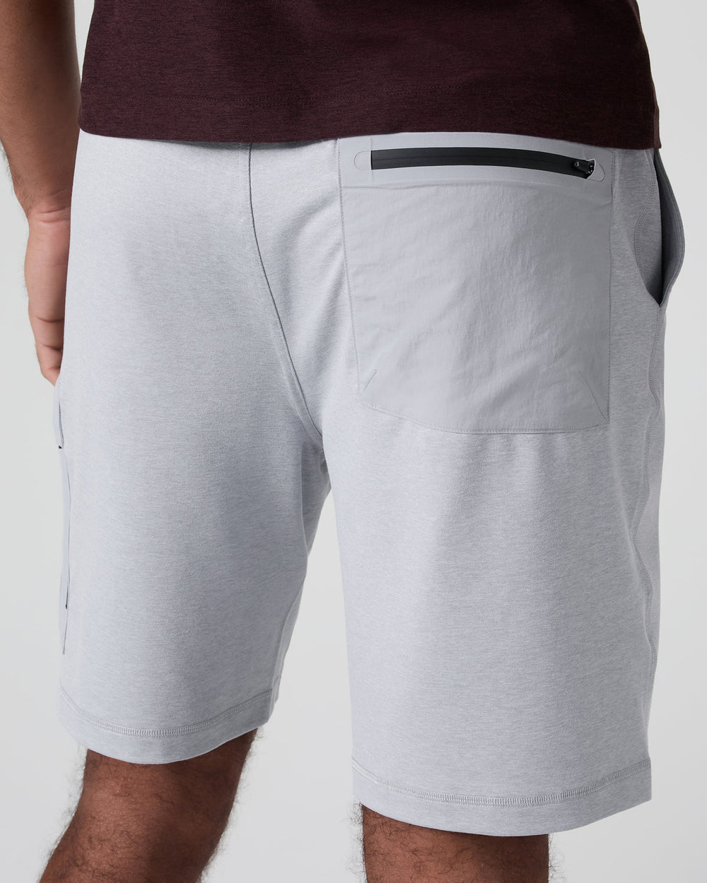 Sunday Performance Utility Short Classic Fit 8" Platinum Heather | Vuori