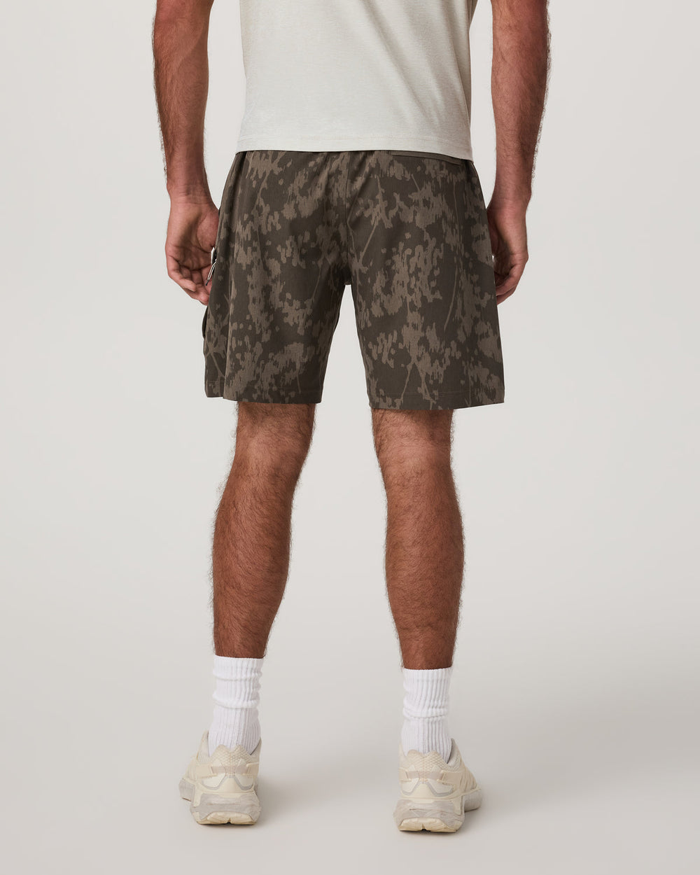 Banks Session Short Unlined 7" Root Earth Linen Texture | Vuori Online