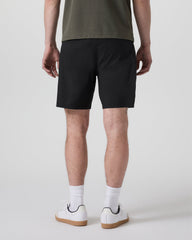Cascade Crinkle Elastic Waist Short Classic Fit 8" Black | Vuori Clothing