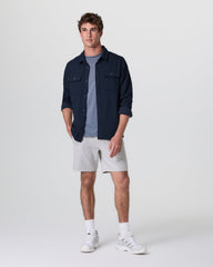 Cascade Crinkle Elastic Waist Short Classic Fit 8" Fog | Vuori