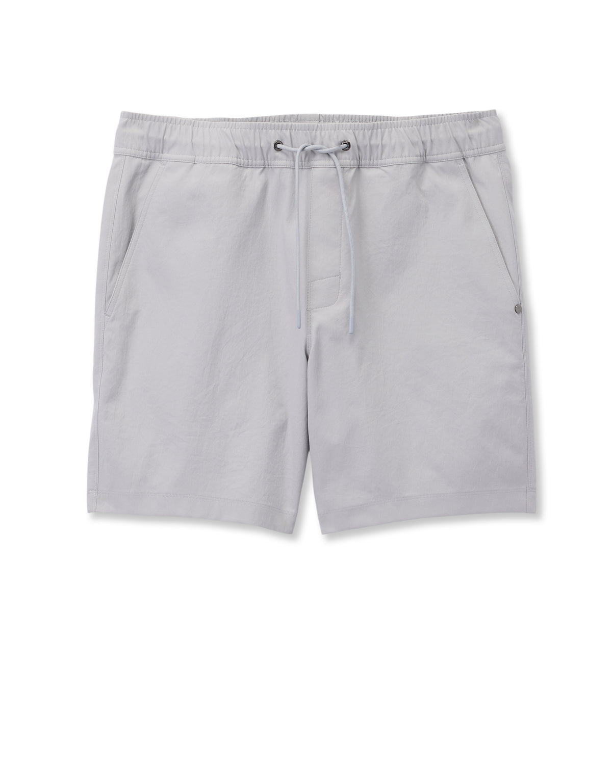 Cascade Crinkle Elastic Waist Short Classic Fit 8" Fog | Vuori