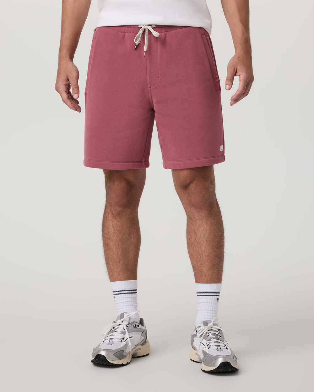 Seaside Short 8" Relaxed Men's Berry Lounge Shorts | Vuori On sale