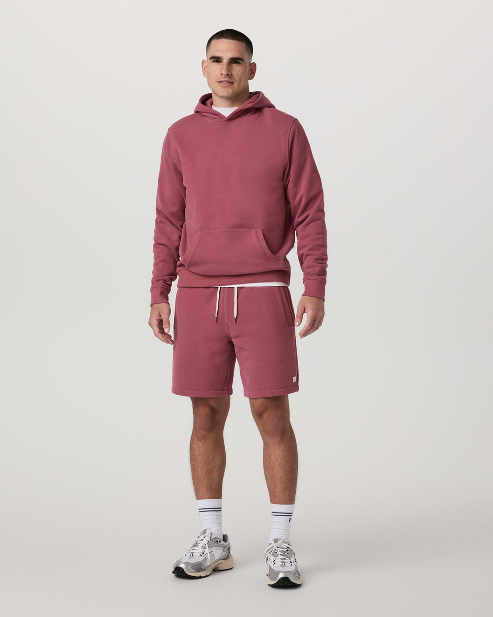 Seaside Short 8" Relaxed Men's Berry Lounge Shorts | Vuori On sale